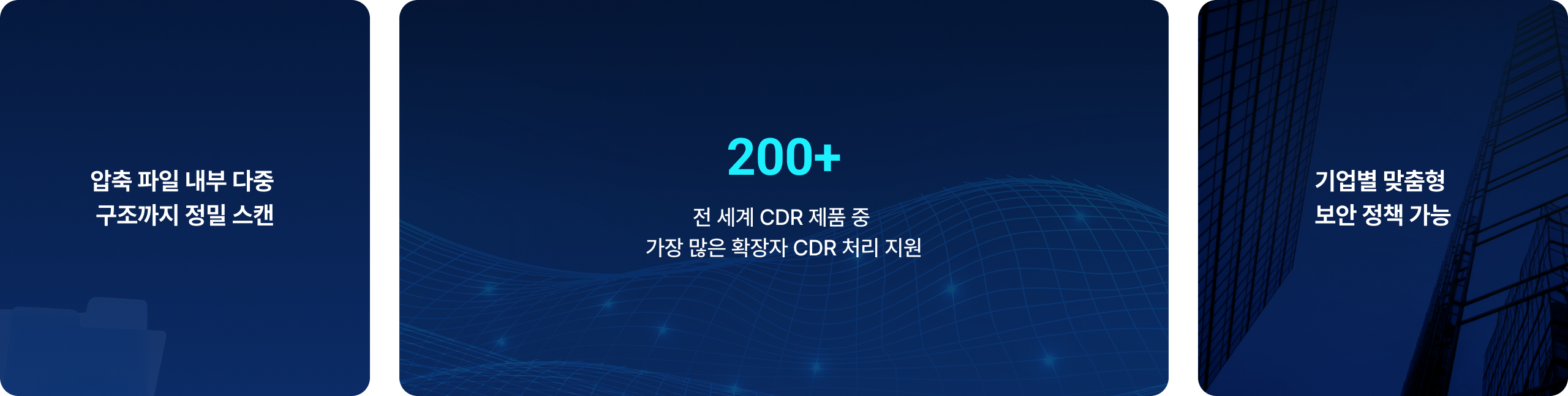 CDR 특징